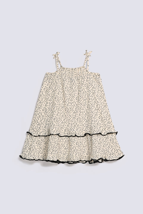 GIRLS SPAGHETTI POLKA DOT DRESS