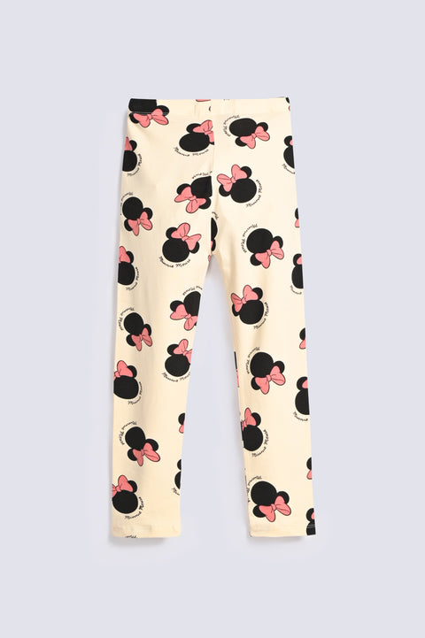 GIRLS MINNIE PRINTED TIGHTS