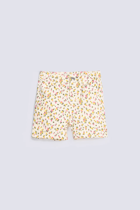 GIRLS PRINTED TWILL SHORTS