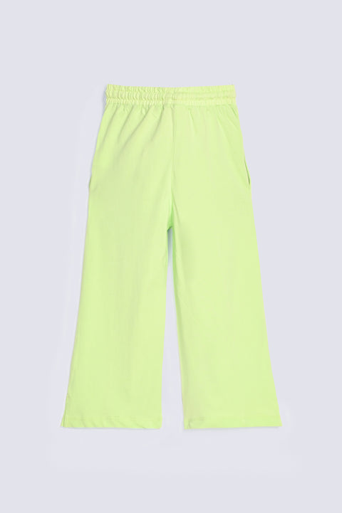GIRLS LOOSE TROUSERS WITH SIDE SLIT