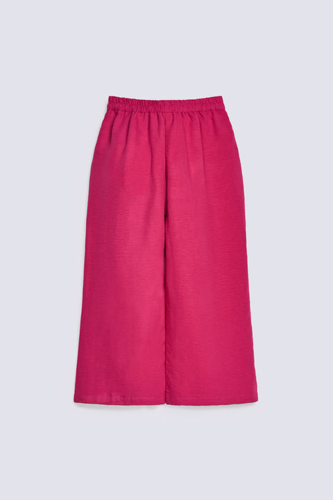 GIRLS WIDE LEG PLEATED TROUSER