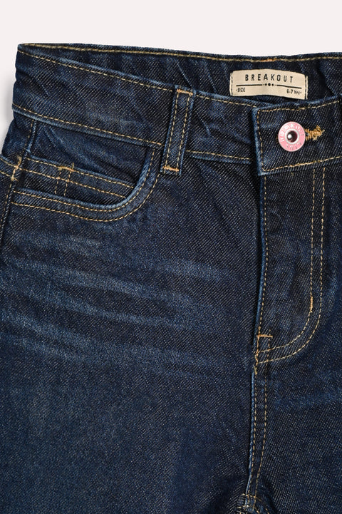 GIRLS MOM FIT DENIM