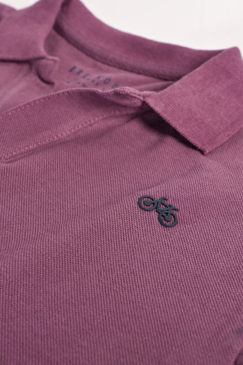 BOYS RIBBED POLO