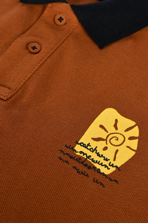 BOYS CONTRAST RIB POLO