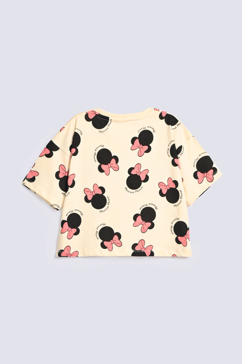GIRLS MINNIE PRINTED T-SHIRT