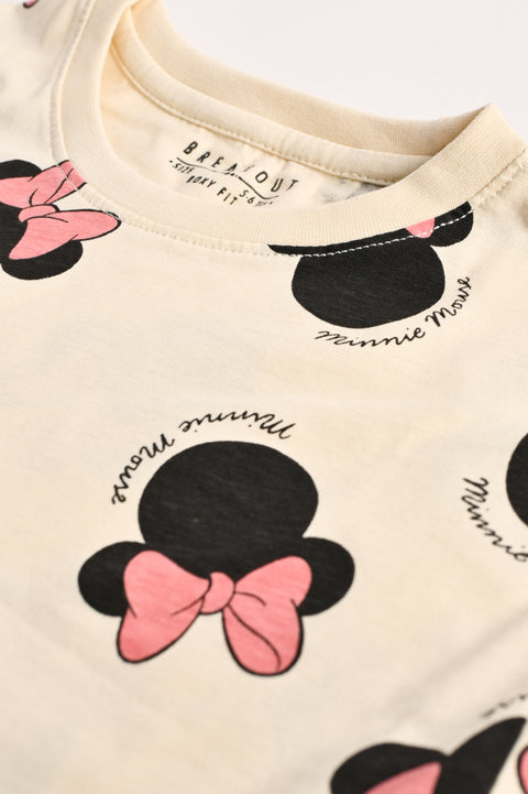 GIRLS MINNIE PRINTED T-SHIRT