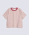 GIRLS BOXY JACQUARD STRIPED T-SHIRT