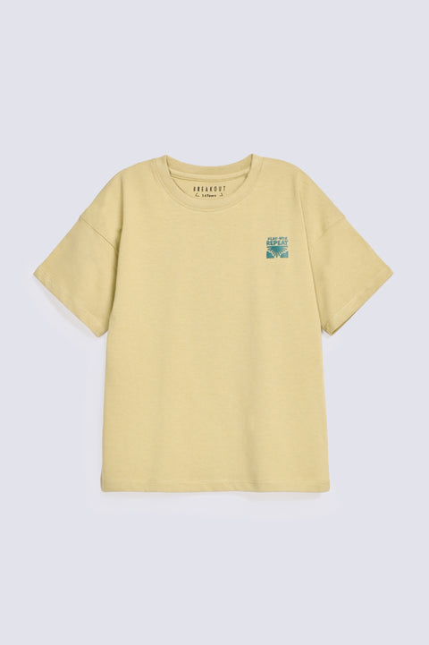 BOYS DROP SHOULDER PRINTED TEE