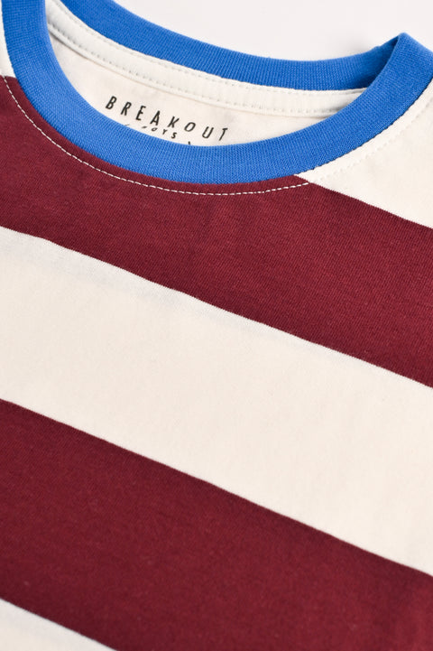 BOYS BOXY FIT STRIPED TEE