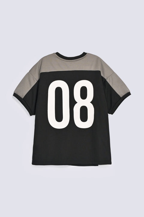 BOYS CONTRAST PANEL SPORTY TEE
