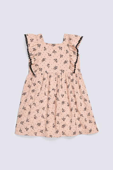GIRLS FLORAL PRINTED DRESS