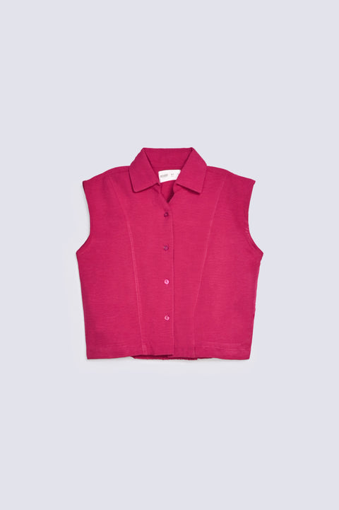 GIRLS PANNELED SLEEVELESS TOP