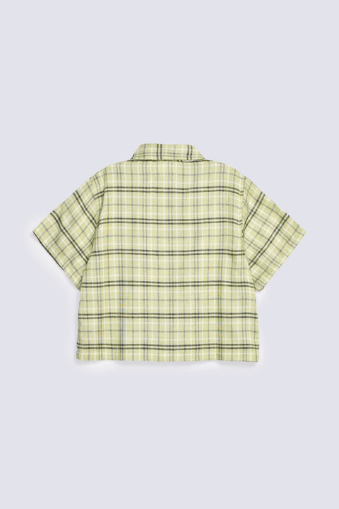 GIRLS BOXY CHECKERED SHIRT
