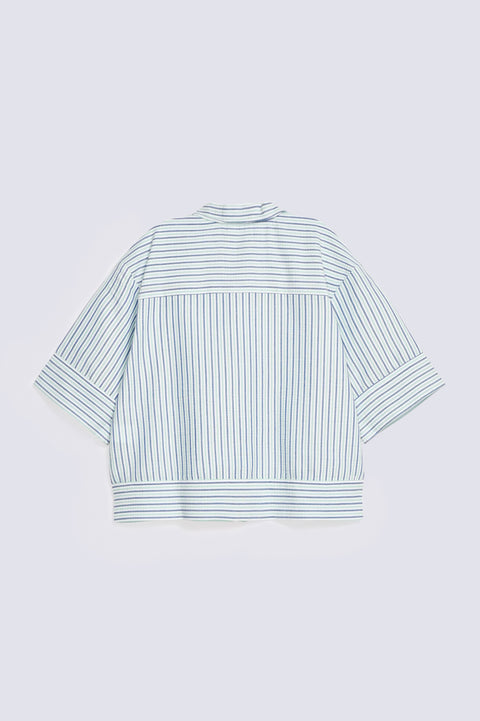 GIRLS BOXY STRIPED SHIRT