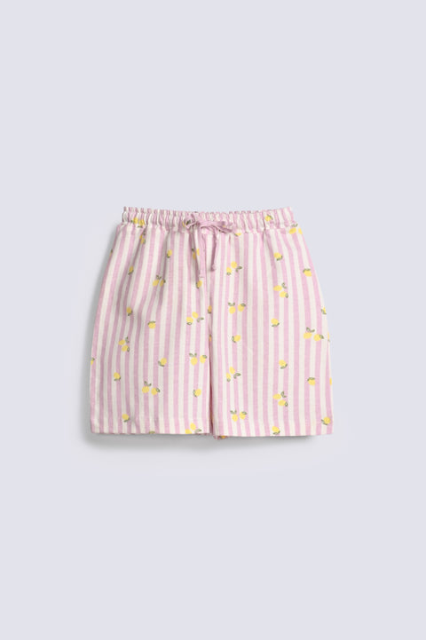 GIRLS STRIPER PRINTED SHORTS