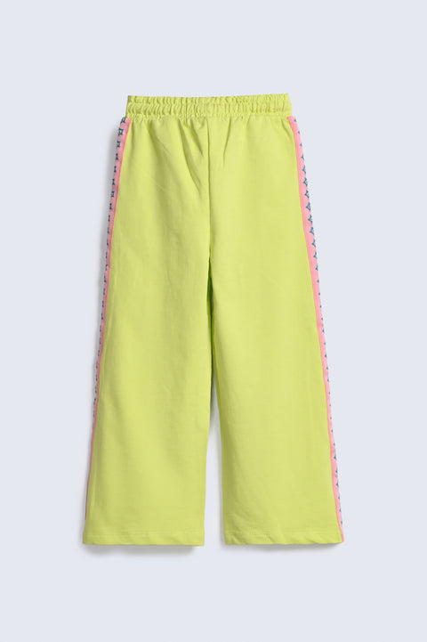 GIRLS LOOSE TROUSER WITH SIDE CONTRAST DETAIL