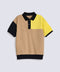 BOYS COLOR BLOCK RIBBED POLO