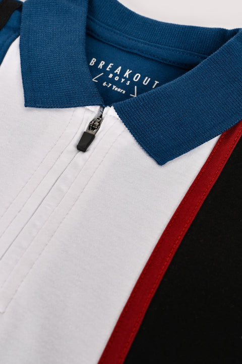BOYS COLOR BLOCK POLO