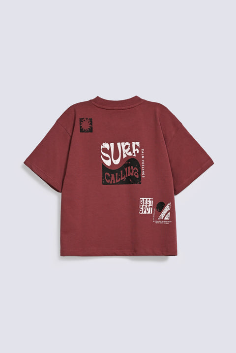 BOYS BOXY SURF PRINTED TEE