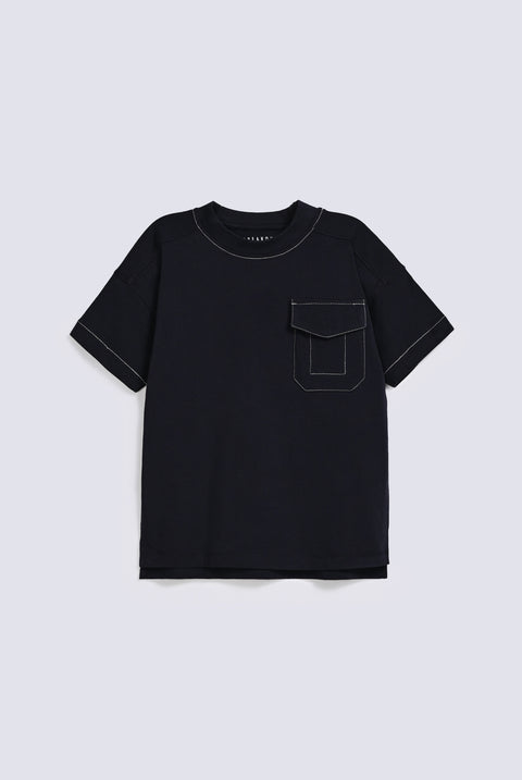 BOYS CONTRAST THREAD TEE