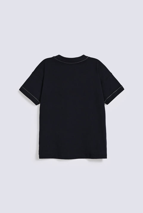BOYS CONTRAST THREAD TEE