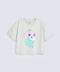 GIRLS BOXY UNICORN PRINTED T-SHIRT