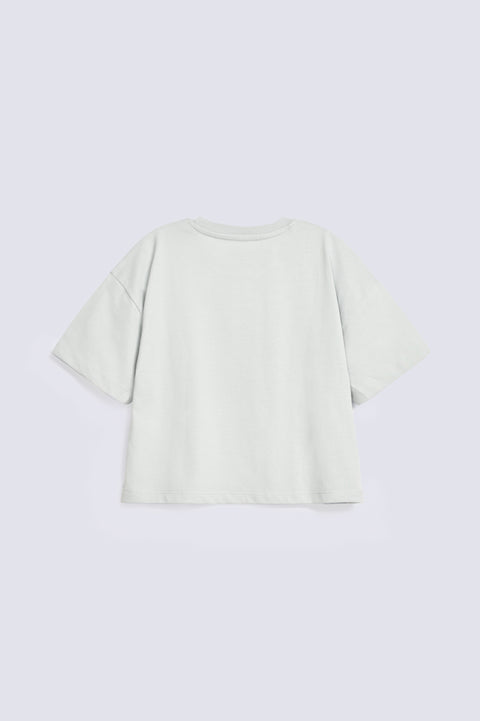 GIRLS BOXY UNICORN PRINTED T-SHIRT