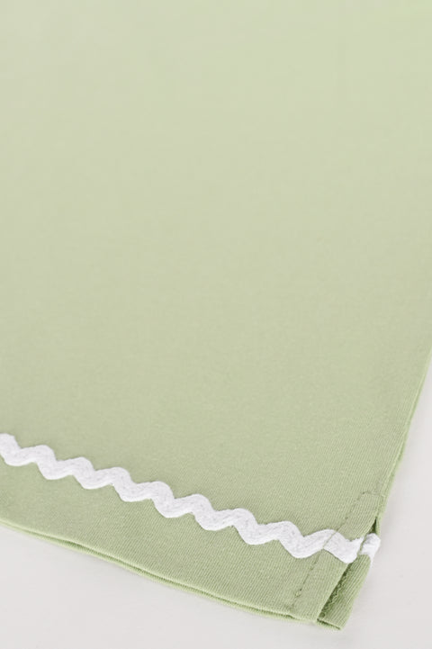 GIRLS BOXY T-SHIRT WITH LACE DETAIL