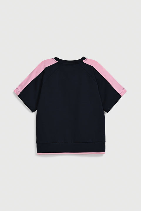 GIRLS RAGLAN SLEEVE SPORTY T-SHIRT