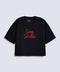 GIRLS BOXY FIT T-SHIRT WITH APPLIQUE