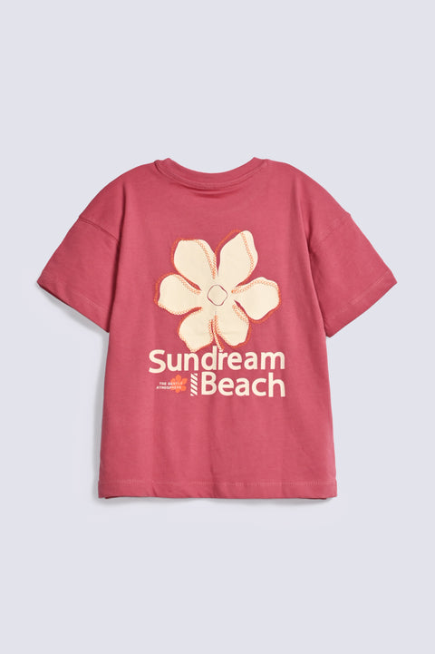 GIRLS DROP SHOULDER GRAPHIC T-SHIRT