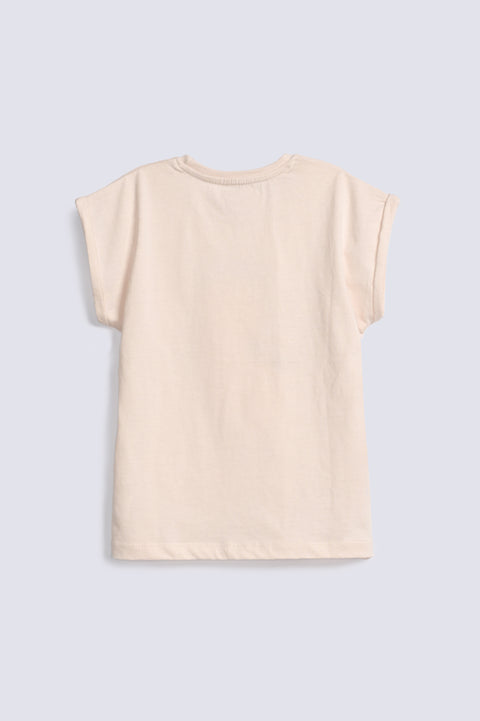 GIRLS DROP SHOULDER FRUIT PRINT T-SHIRT