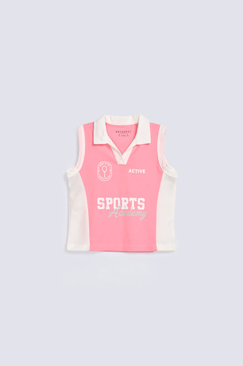 GIRLS SLEEVELESS POLO