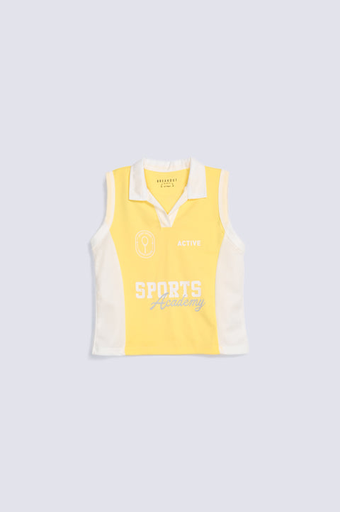 GIRLS SLEEVELESS POLO