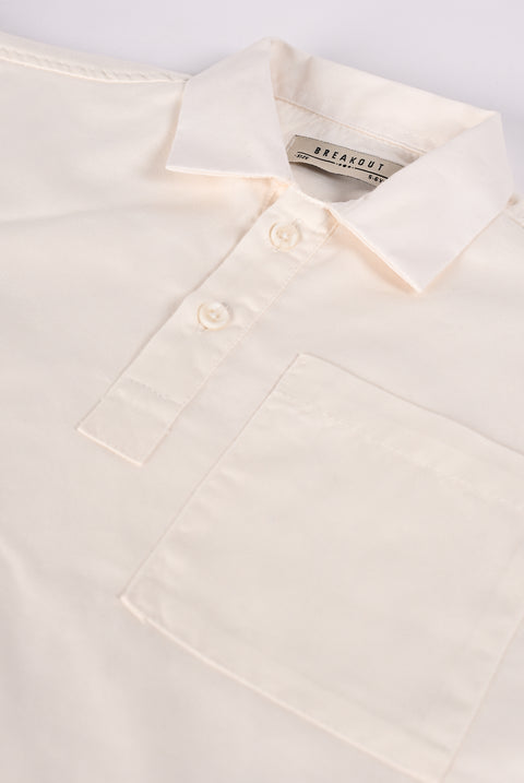 BOYS SHORT PLACKET BOXY SHIRT