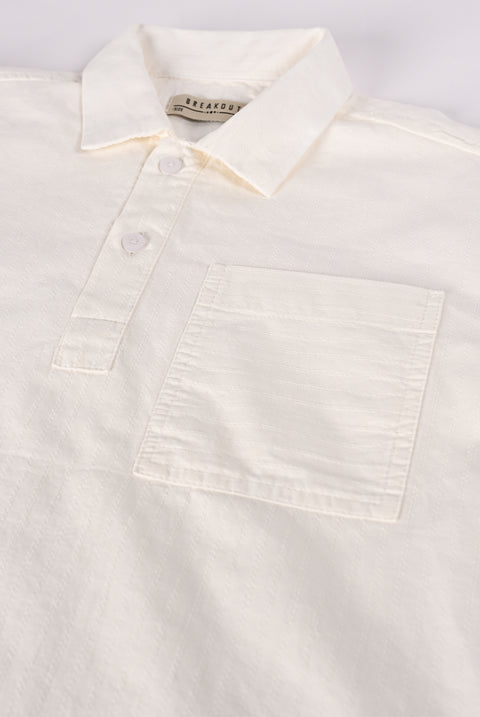 BOYS SHORT PLACKET BOXY SHIRT