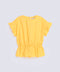 GIRLS ELASTICATED RUFFLE TOP