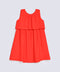 GIRLS DOUBLE LAYER TEXTURED FABRIC DRESS