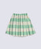 GIRLS EMBROIDERED CHECKERED SKIRT