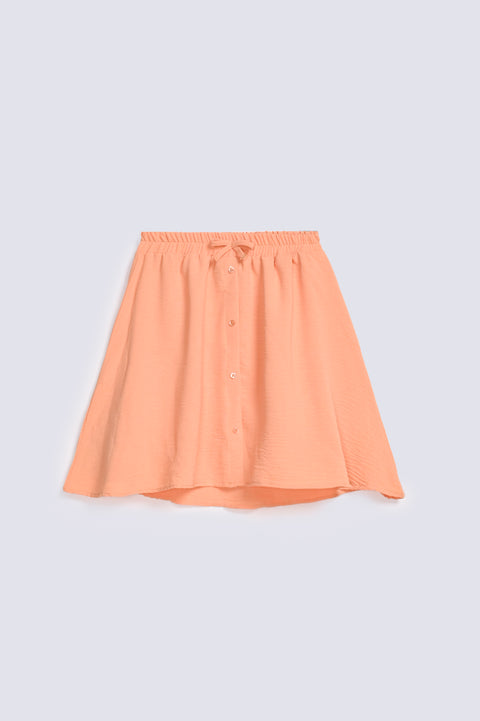 GIRLS BUTTON PLACKET SKIRT