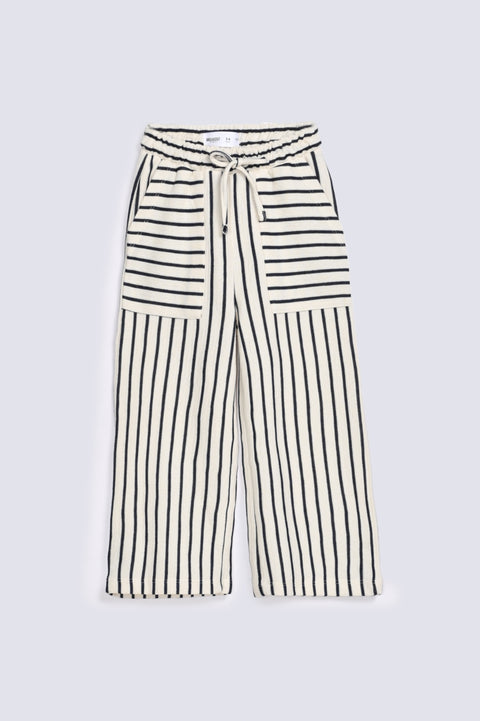GIRLS SPECIAL KNIT STRIPED TROUSER