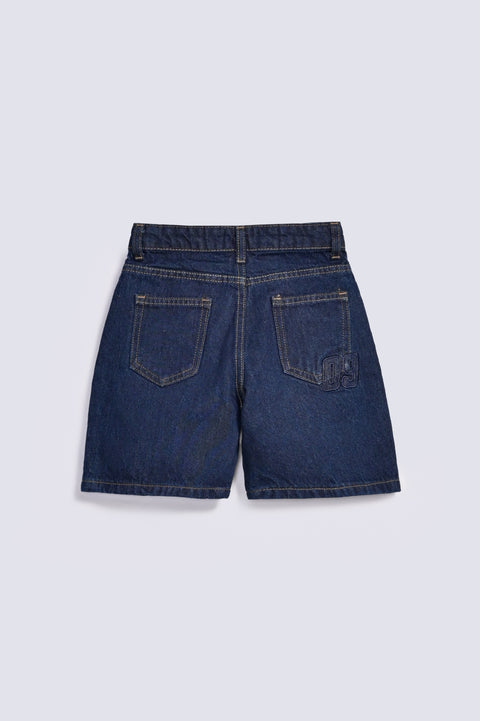BOYS EMBROIDERED PATCH DENIM SHORT