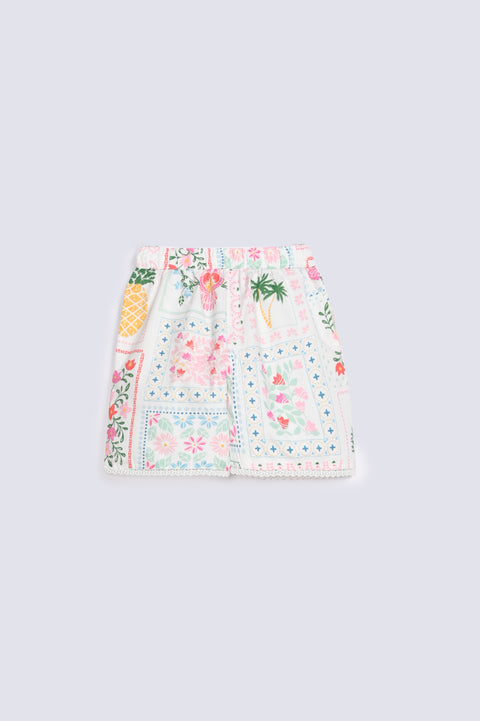 GIRLS PRINTED SHORTS