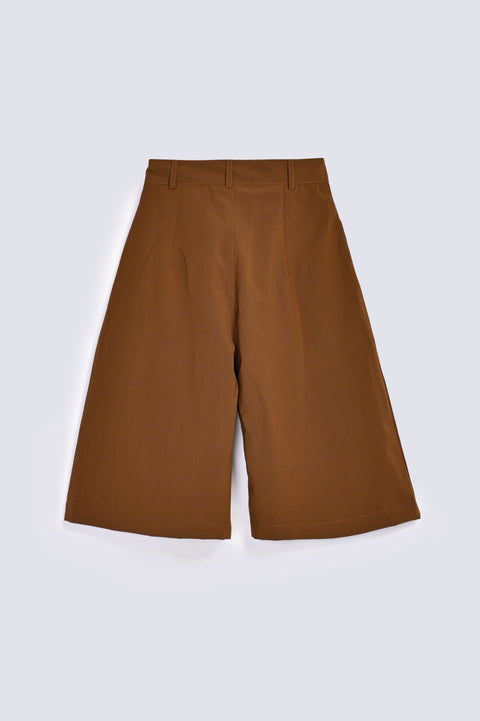 GIRLS PLEATED 3 QUARTER TROUSER