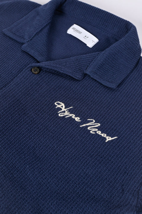 BOYS RESORT COLLAR TEXTURED POLO