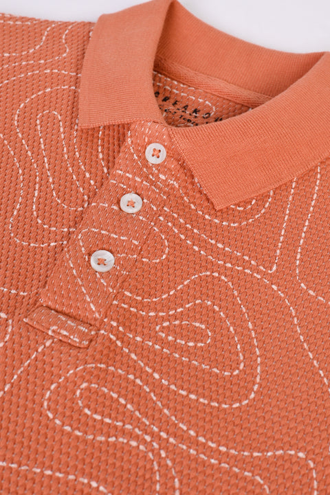 BOYS SPECIAL KNIT PRINTED POLO