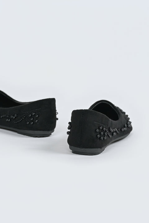 GIRLS PEARL BALLET FLATS