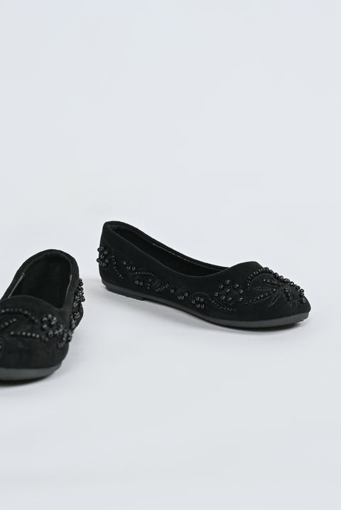 GIRLS PEARL BALLET FLATS