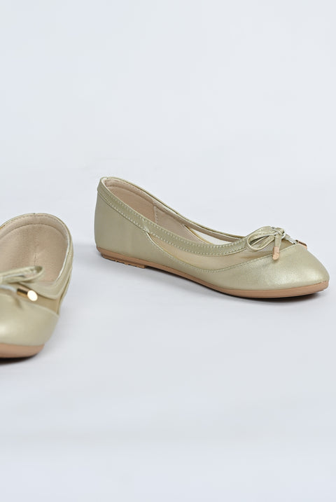 GIRLS BOW BALLET FLATS