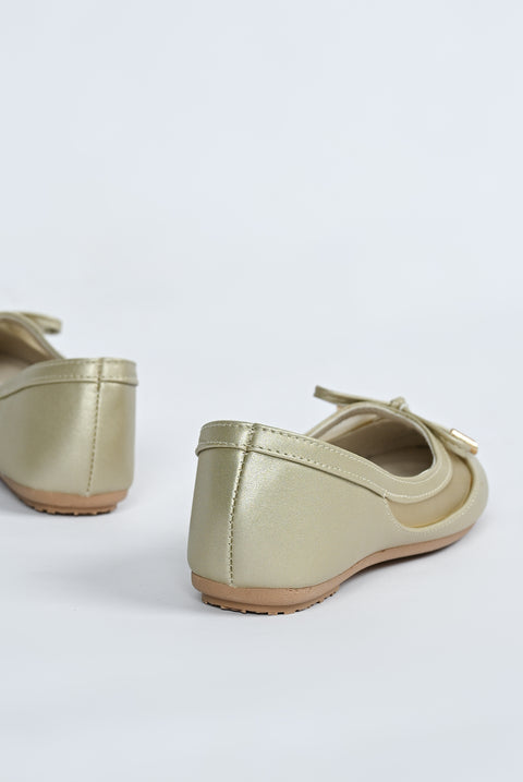 GIRLS BOW BALLET FLATS